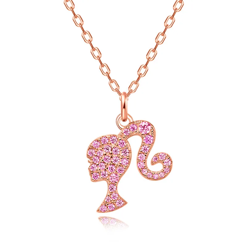 Barbie Necklaces Necklace Pendant Personalized Women Women Girl Punk Clavicle Chain Cartoon Kawaii Fashion Necklace Jewelry Gift Barbie Necklaces Necklace Pendant Personalized Women Women Girl Punk Clavicle Chain Cartoon Kawaii Fashion Necklace Jewelry Gift