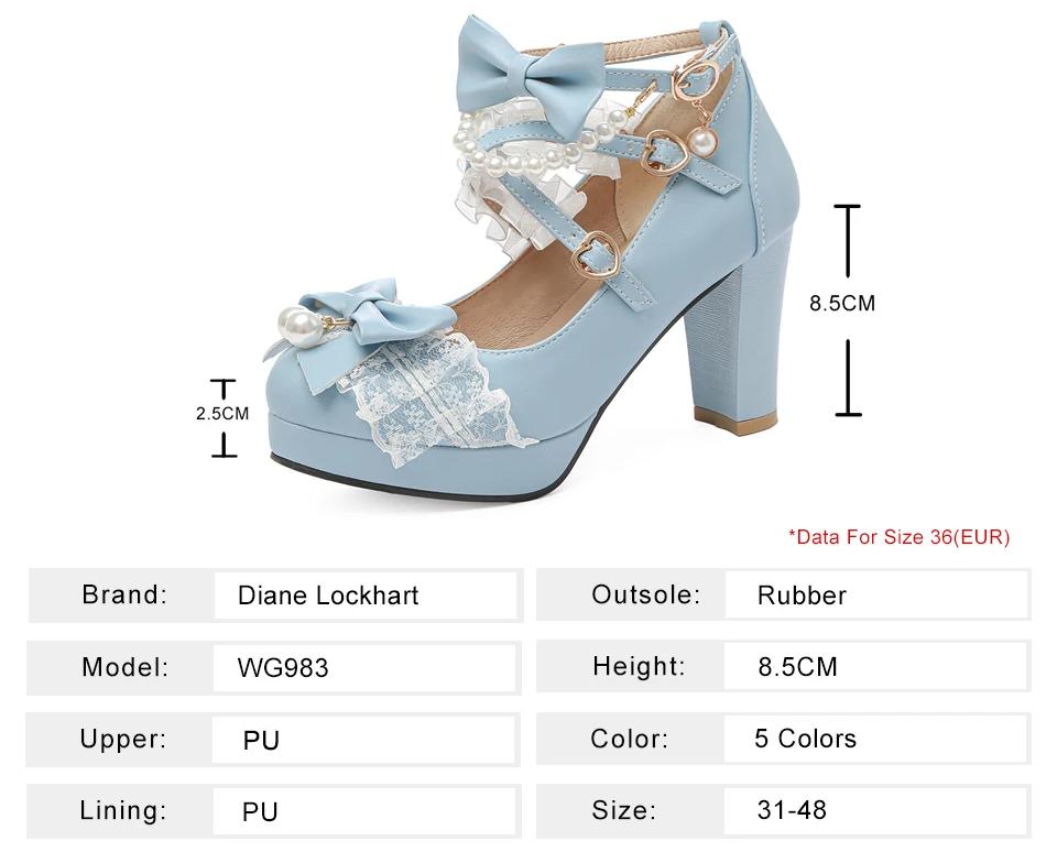 Cross Strap Pearl Women High Heels Mary Jane Pumps Party Wedding White Pink Black Strawberry Bow Princess Cosplay Lolita Shoes Cross Strap Pearl Women High Heels Mary Jane Pumps Party Wedding White Pink Black Strawberry Bow Princess Cosplay Lolita Shoes