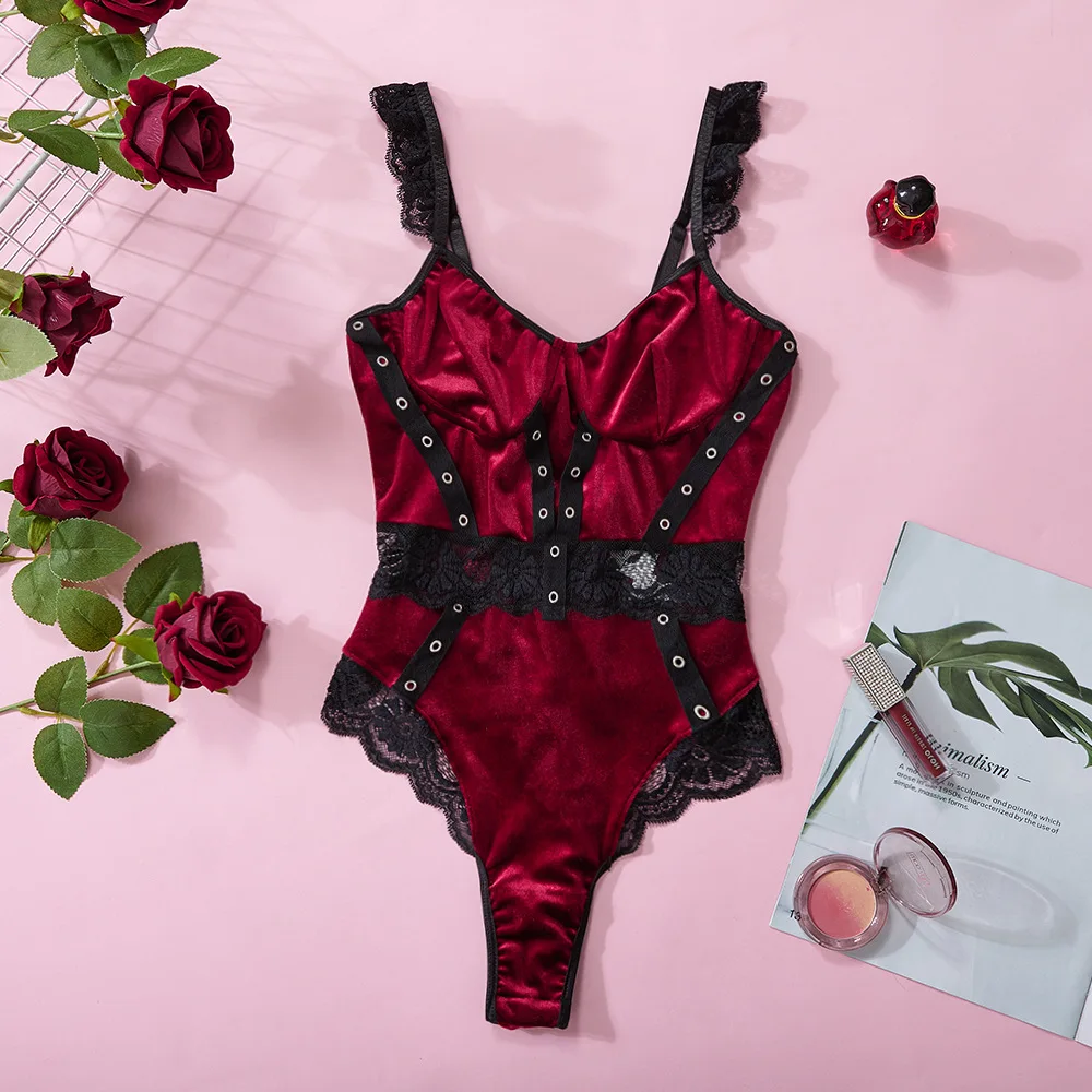 Sophia's Velvet Lace Bodysuit Sophia's Velvet Lace Bodysuit