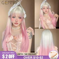 Pink Blonde Ombre Wig