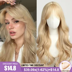 Ash Blonde Wavy Wig