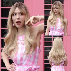 Ash Blonde Wavy Wig - WIg LC1105-1