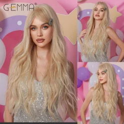Ash Blonde Wavy Wig - Wig LC1108-1