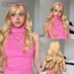 Ash Blonde Wavy Wig - Wig LC047-1