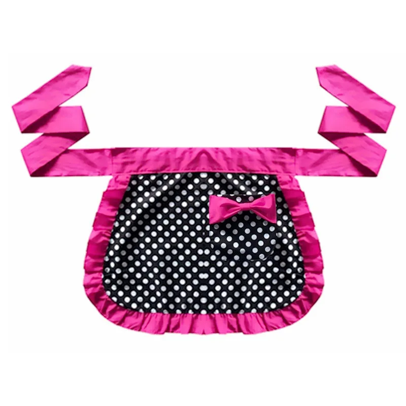 short apron rose red