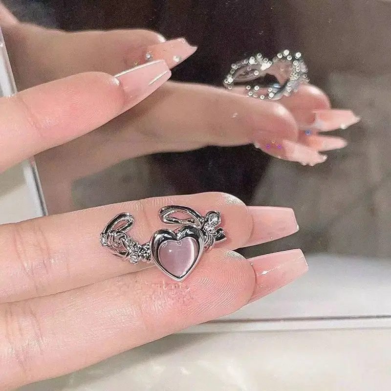 Pink Girly Crystal Ring