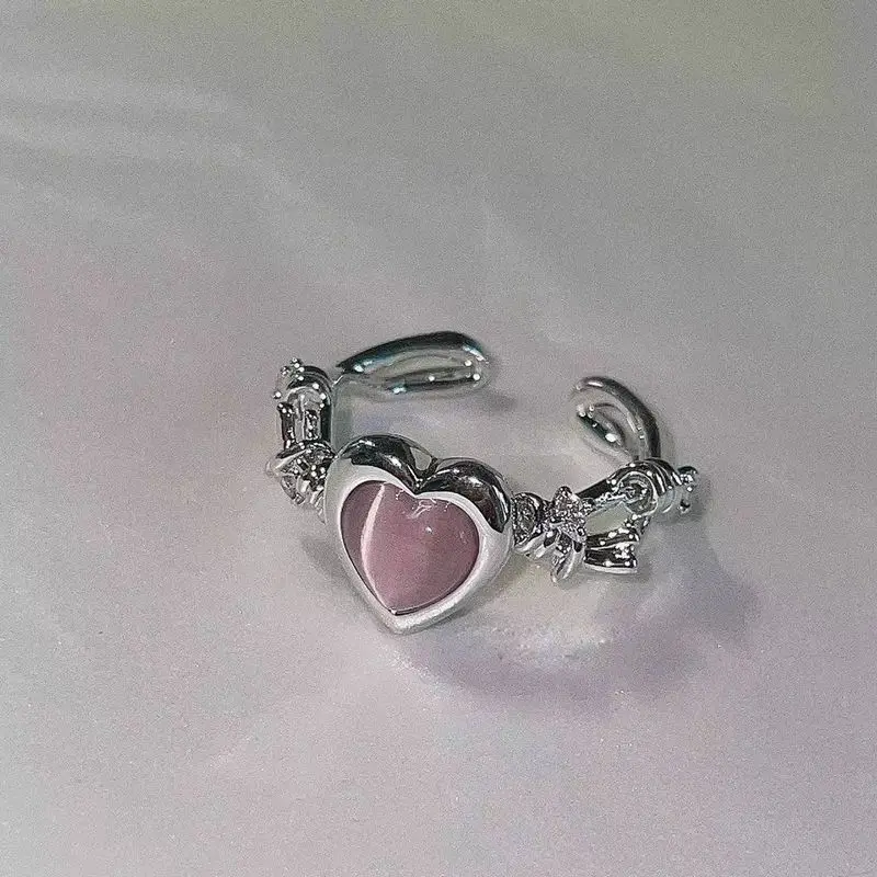 Pink Girly Crystal Ring