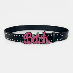 Sissy 'Bitch' Girly Belt - Black