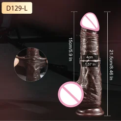 Realistic Sliding-Skin Dildo - D129-L