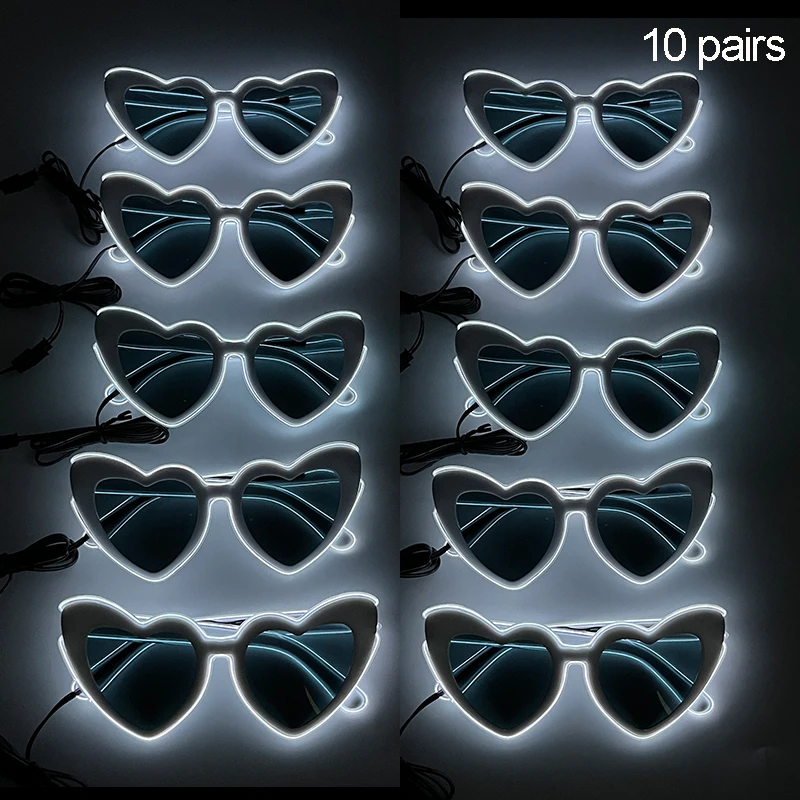 10 pcs led glasses