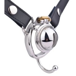 Steel Urethral Chastity Cage - 50-K04 curve-PU1