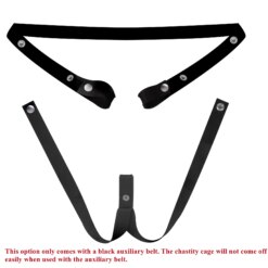 Pink Bow Tie Chastity Cage - Only-Black-Belt