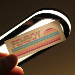 Rainbow Femboy Temporary Tattoo