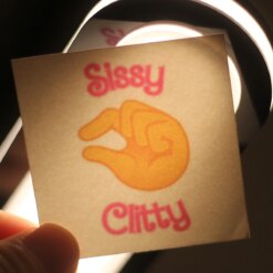 Sissy Clitty Temporary Tattoo