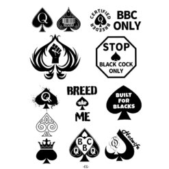 Queen of Spades Temporary Tattoos