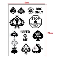 Queen of Spades Temporary Tattoos - 23