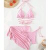 Pink Push-Up Brazilian Bikini