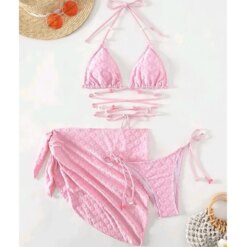 Pink Push-Up Brazilian Bikini