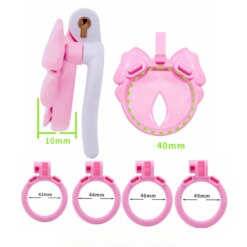 Bow-Tie Sissy Chastity Cage - Image 3
