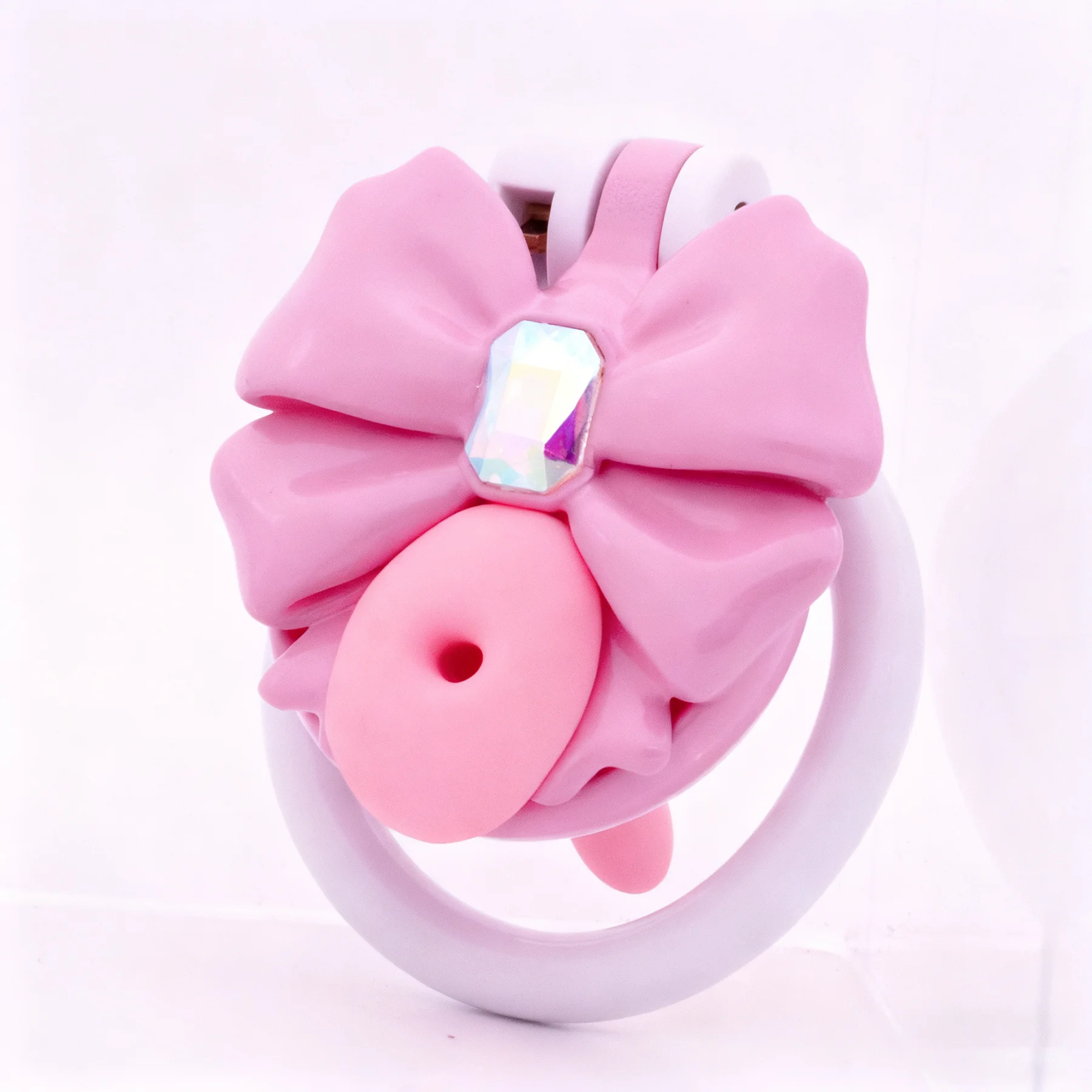 Bow-Tie Sissy Chastity Cage - Image 6