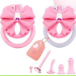 Bow-Tie Sissy Chastity Cage - Image 2