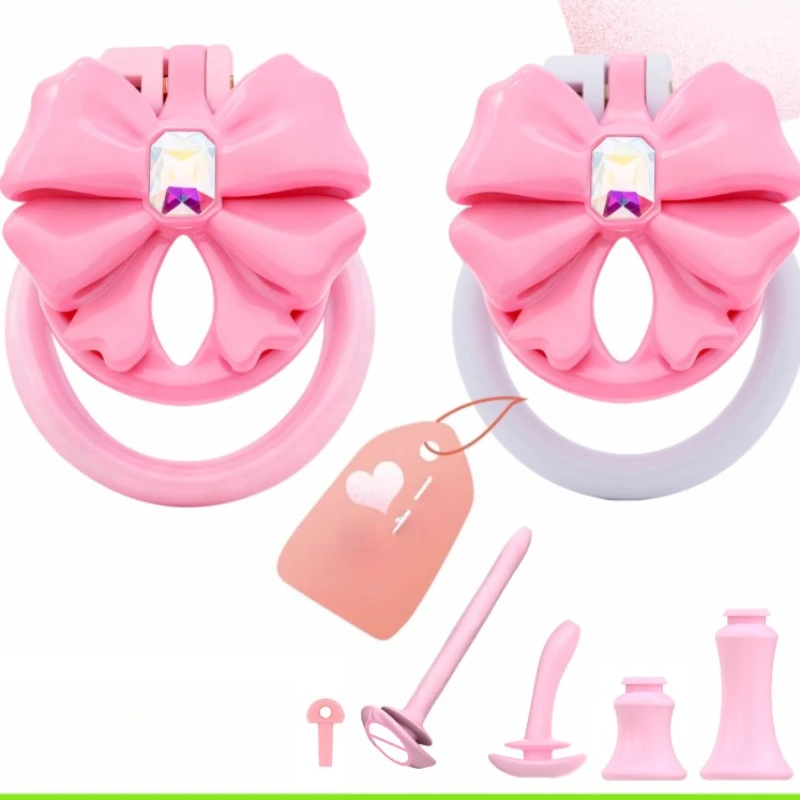 Bow-Tie Sissy Chastity Cage - Image 2