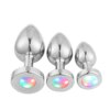 LED Light Steel Butt Plug