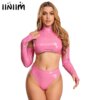 Glossy PU Clubwear Set