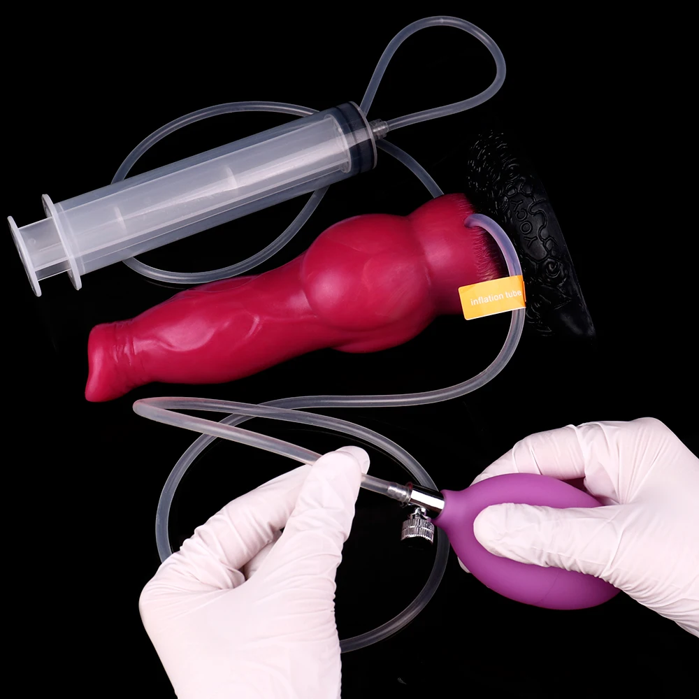 Inflatable Squirting Knot Dildo - Image 5