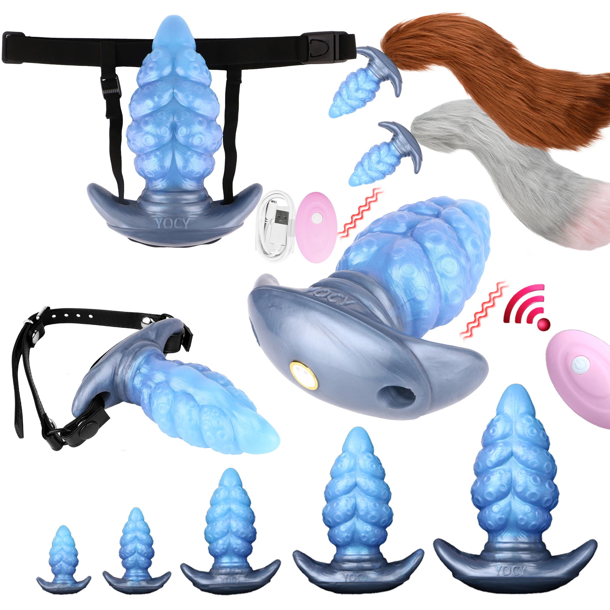 Wearable Dragon Tail Plug Set