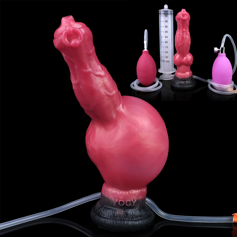 Wolf Knot Squirting Dildo
