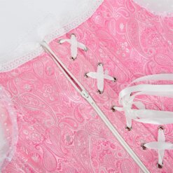 Vintage Lace-Up Corset Bustier - Image 5