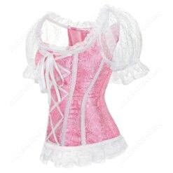 Vintage Lace-Up Corset Bustier - Image 3