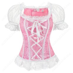 Vintage Lace-Up Corset Bustier