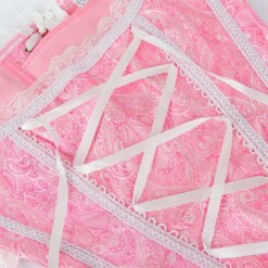 Vintage Lace-Up Corset Bustier - Image 2