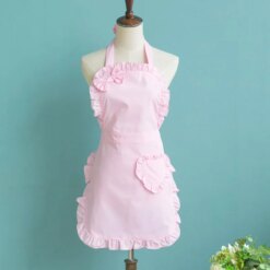 Sweetheart Pink Ruffle Apron