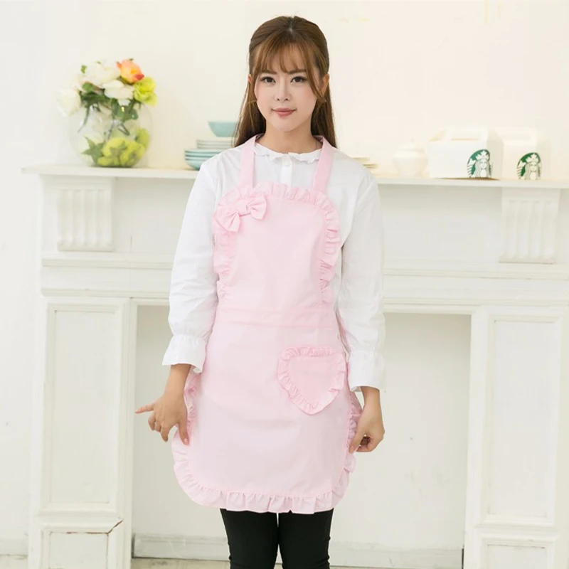 Sweetheart Pink Ruffle Apron - Image 3