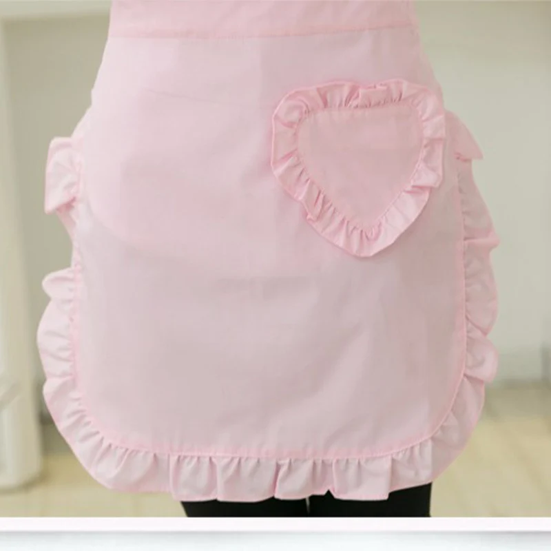 Sweetheart Pink Ruffle Apron - Image 5