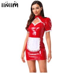 Glossy Latex Maid Costume