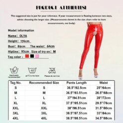 Glossy Crotchless Latex Tights - Image 6