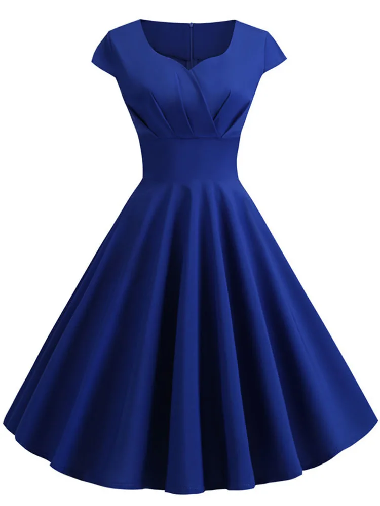 Vintage Pin-Up Midi Dress - Image 4
