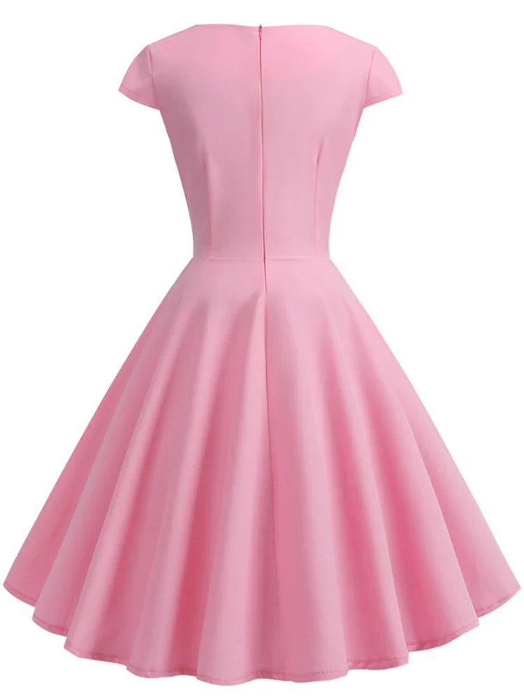 Vintage Pin-Up Midi Dress - Image 2