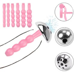 Pink Urethral Sound Plug Set