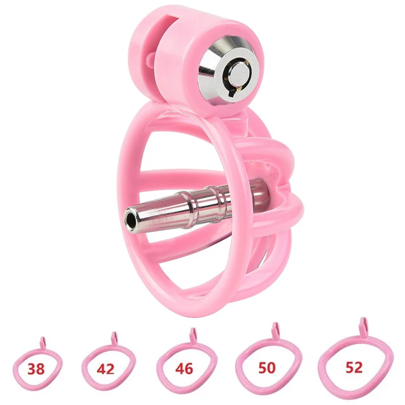 Cage with penis plug