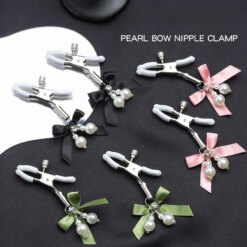 Bow Pearl Nipple Clamps - Image 2
