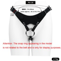 Angel Heart Chastity Cage - Belt-Black