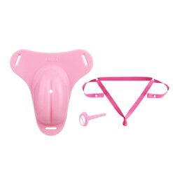 Removable Clit Silicone Chastity Cage - 665S-YD1-P-no lock