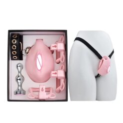 Sissy Pussy Chastity Cage Set