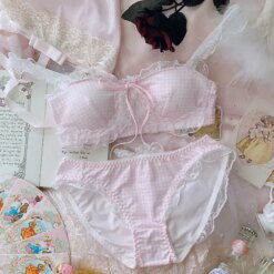 Lolita Bow Sweetheart Set - Pink, M