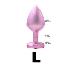 Sweetheart Jewel Steel Plug - L
